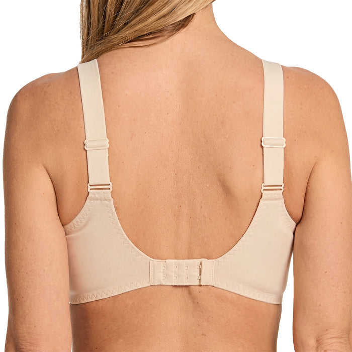 Fit Fully Yours Sonya Wireless Bra B6500 Soft Beige Back