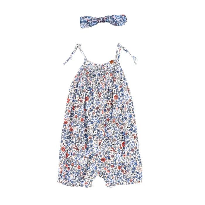 Floral Romper + Headband