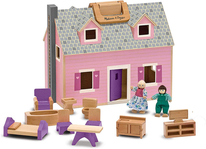 fold and go doll house