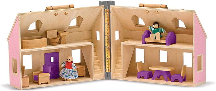 fold and go doll house