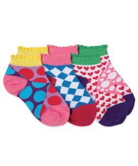 Geo Low Cut Socks-3 pair pack