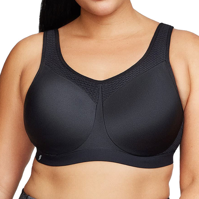 Glamorise High Impact Underwire Sports Bra 9066 Black Front