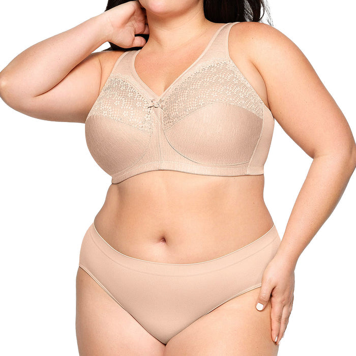 Glamorise MagicLife Moisture Control Bra 1064 Cafe Set