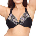 Glamorise WonderWire Front-Closure Bra 1245 Floral Print Front