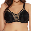Goddess Yvette Banded Underwire Back Smoothing Bra GD6750 Black Front