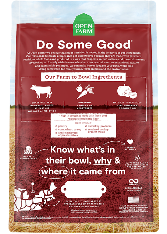 Grass-Fed Beef Grain Free Dog Food
