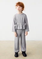 Grey Sparkle Sweater Pant Set