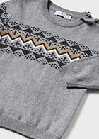 Grey Sweater + Mustard Pants