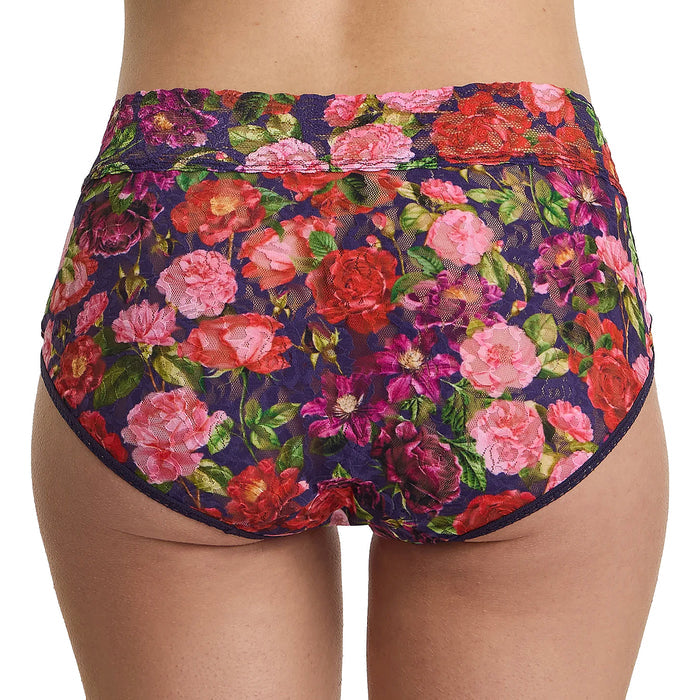 Hanky Panky Printed Signature Lace French Brief PR461 Winters Tale Navy Back