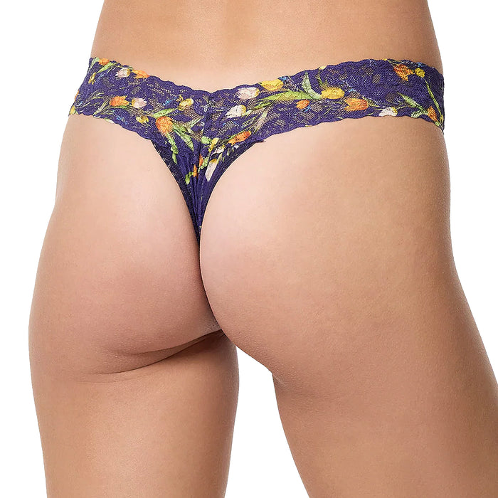 Hanky Panky Printed Signature Lace Original Rise Thong PR4811 Central Park Back