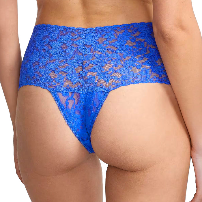 Hanky Panky Signature Lace Retro Thong 9K1926 Blue Solace Back