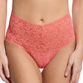 Hanky Panky Signature Lace Retro Thong 9K1926 Courageous Coral Front