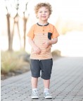 Heather Navy Jogger Short