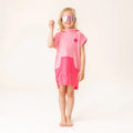Hooded Pink Beach Poncho