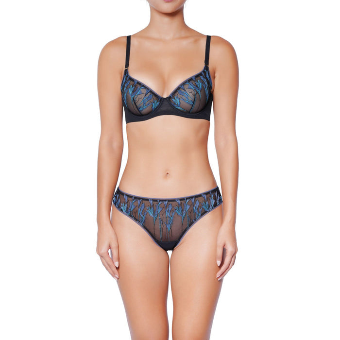 Huit Moonlight Tanga Thong MOLJ14 - Blue/Black