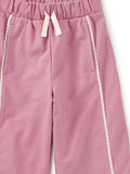 Hydrangea Lace Trimmed Track Pants