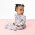 Hydrangeas 2-Way Fuffle Back Zipper Footie