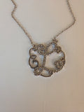 Initial diamond necklace