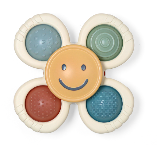 Itzy Ritzy - Itzy Pop & Whirl™ - Bath + Travel Toy: Smile