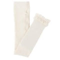 Ivory Footless Ruffled Tights