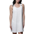 J Valdi Athena Ring Tank Dress Coverup J10386 White Front