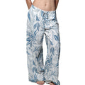 J. Valdi Cote D'Azur Beach Pant Cover Up J16706 White Blue Front