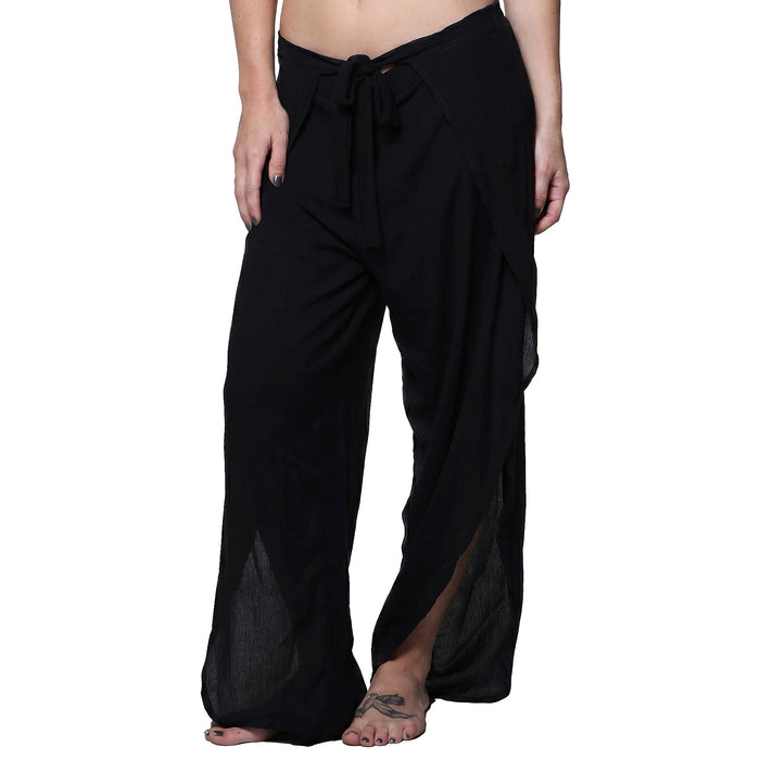 J. Valdi Hac Tulip Pant Coverup J34166 Black Front