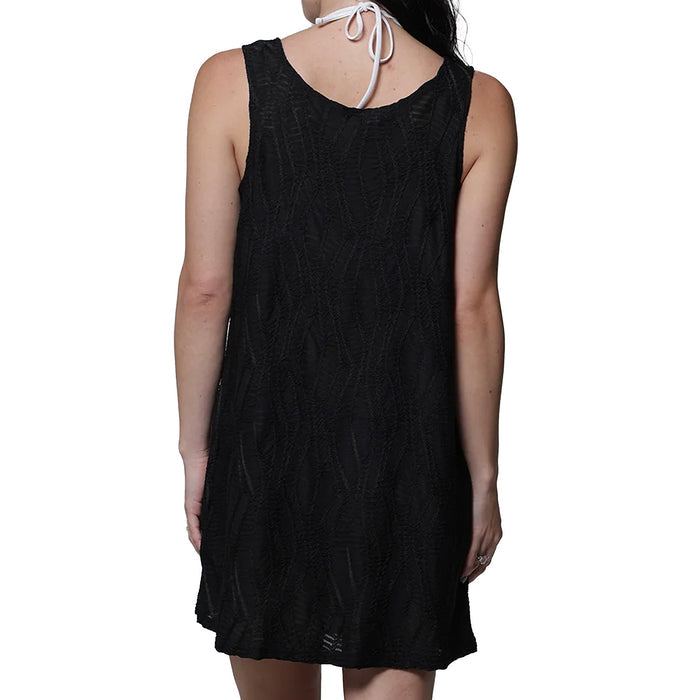 J. Valdi Ipanema Ring Tank Dress Cover Up J27386 Black Back