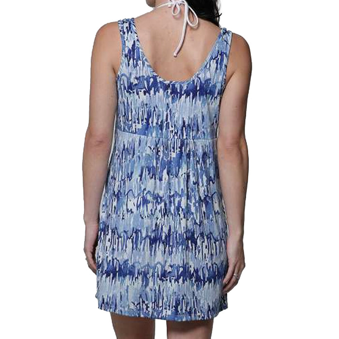 J. Valdi Verano Deep Pocket Dress Cover Up J17236 Blue Multi Back