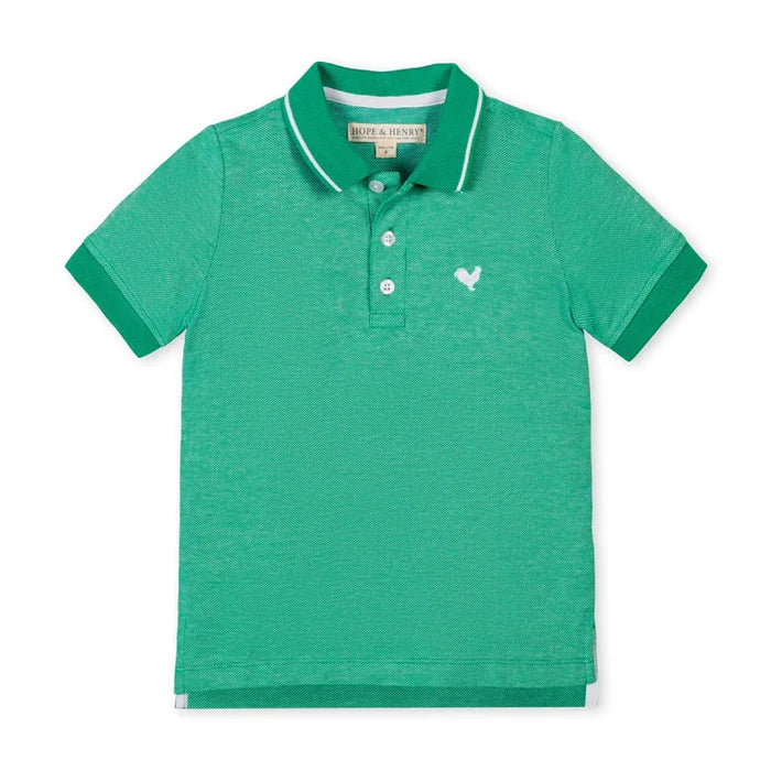 Kelly Green Organic Picque Polo