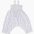 Kimberly Floral Stripe Smocked Romper
