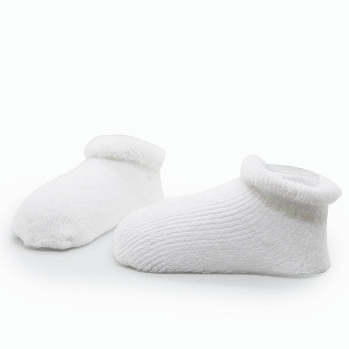 Kushies Baby - Baby Socks Terry - Pack Of 2 Navy 0-3M: 0-3M