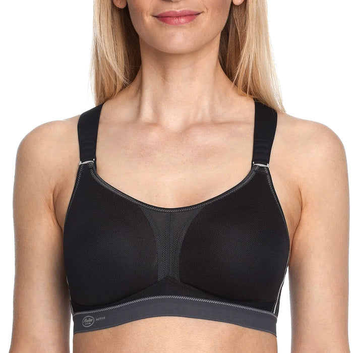 Le Mystere Hi-Impact Sport Bra 920 Black Front