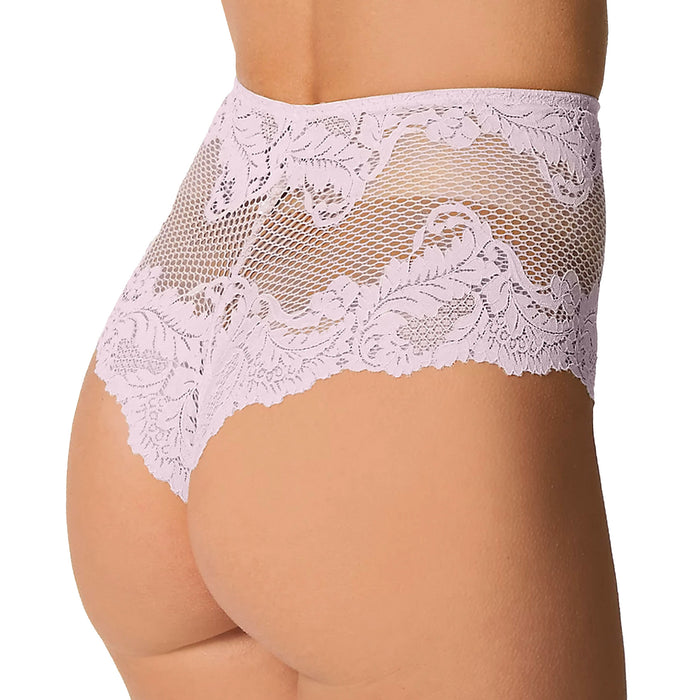 Le Mystère Lace Allure High Waist Thong Panty 7946 Violet Ice Back