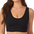 Le Mystere Seamless Comfort Wireless Back Smoother Bra 5317 Black Front
