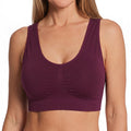 Le Mystere Seamless Comfort Wireless Back Smoother Bra 5317 Currant Front