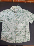 Leaf Print Button Shirt