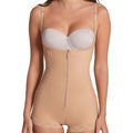 Leonisa Firm Compression BoyShort Body Shaper with Butt Lifter 018529 Beige Front