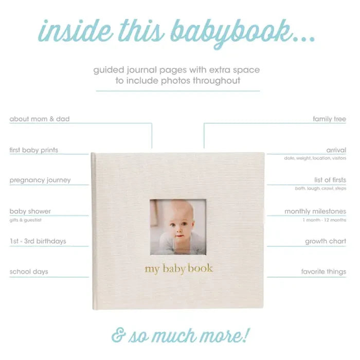 Linen Baby Memory Book