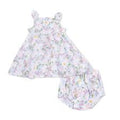 Magnolias Paperbag Ruffle Dress + Bloomer