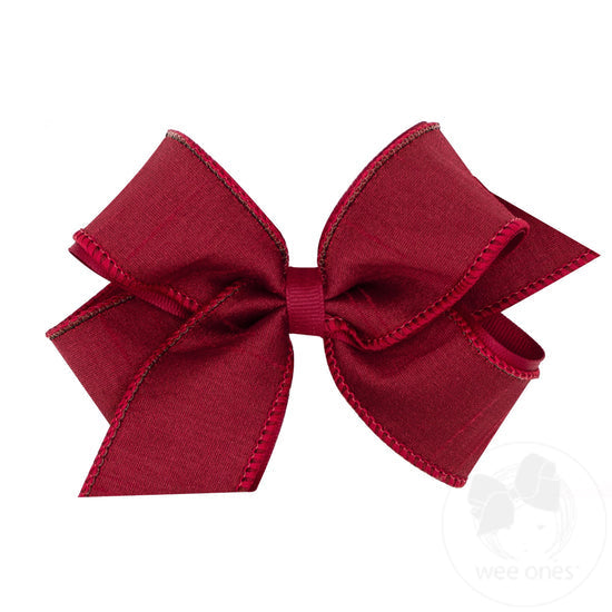 Medium Dupioni Silk Edged Bow