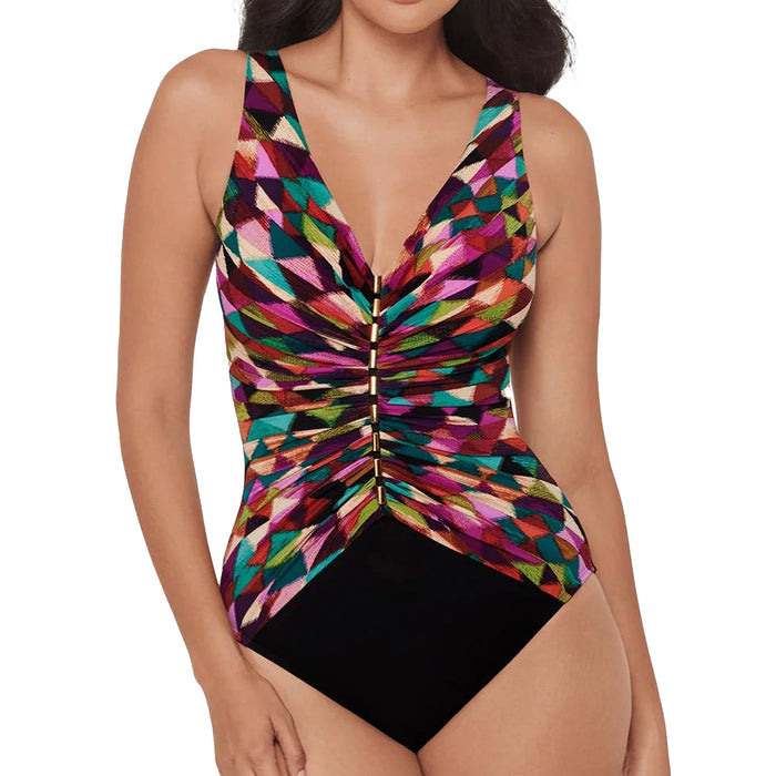 Miraclesuit Charmer One-Piece Swimsuit in Farfalle 6567169 Multi Front