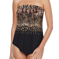 Miraclesuit Dali Leopard Hankini Tankini Top 6536656 Tamarind Front