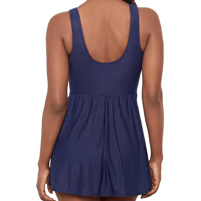 Miraclesuit Marais Swim Dress 6516635 Midnight Back