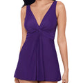 Miraclesuit Marais Swim Dress 6516635 Mulberry Front
