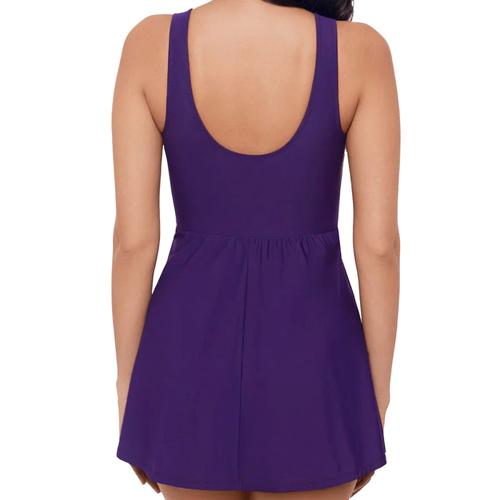 Miraclesuit Marais Swim Dress 6516635 Mulberry Back