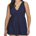 Miraclesuit Marais Swim Dress 6518935 Midnight Front