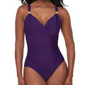 Miraclesuit Razzle Dazzle Siren One‑Piece Swimsuit 6516617 Mulberry Front