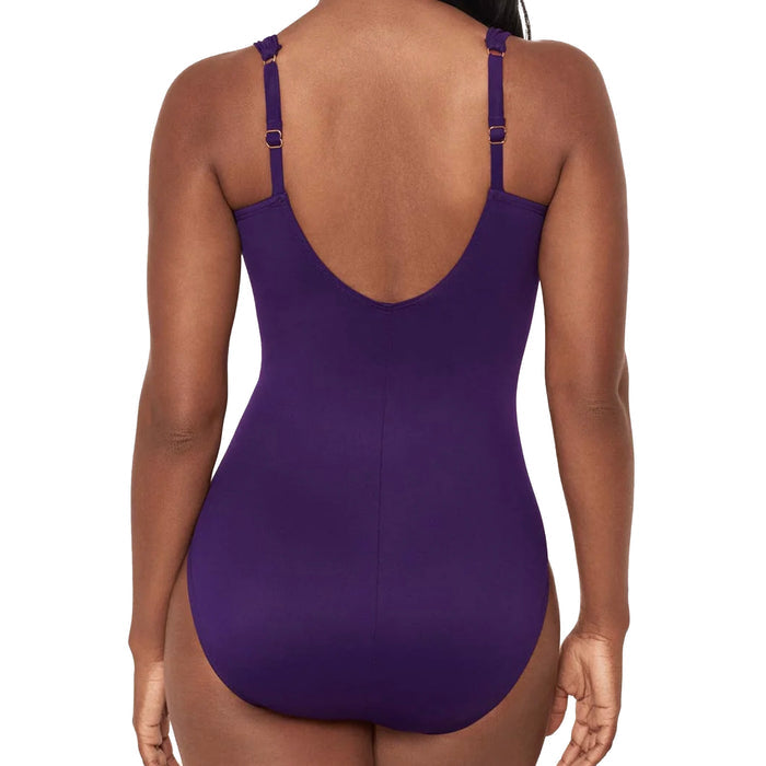 Miraclesuit Razzle Dazzle Siren One‑Piece Swimsuit 6516617 Mulberry Back