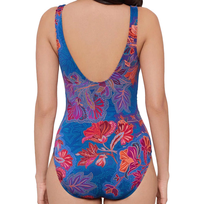 Miraclesuit Swizzle One-Piece Swimsuit in Decoupage 6566397 Multi Back